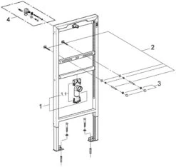 Grohe Rapid SL Urinal Element 38517001 Ohne Armatur Bauhöhe 1,13 M Und 1,30 M -VIEGA Verkäufe Grohe Rapid SL Urinal Element 38517001 ohne Armatur Bauhoehe 113 m und 130 m 2