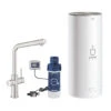 Grohe Red Duo Küchenarmatur 30325DC1 Supersteel, L-Size, L-Auslauf, Mit Boiler