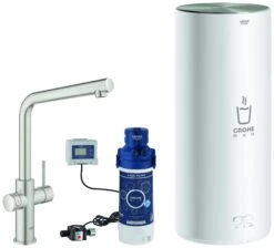 Grohe Red Duo Küchenarmatur 30325DC1 Supersteel, L-Size, L-Auslauf, Mit Boiler -VIEGA Verkäufe Grohe Red Duo Kuechenarmatur 30325DC1 supersteel L Size L Auslauf mit Boiler 2