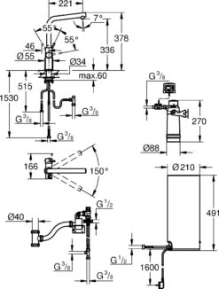 Grohe Red Duo Küchenarmatur 30325DC1 Supersteel, L-Size, L-Auslauf, Mit Boiler -VIEGA Verkäufe Grohe Red Duo Kuechenarmatur 30325DC1 supersteel L Size L Auslauf mit Boiler 3