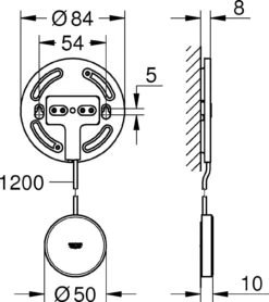 Grohe Sense Verlängerungsset 22506LN0 Weiß, Für Grohe Sense 22505LN0 -VIEGA Verkäufe Grohe Sense Verlaengerungsset 22506LN0 weiss fuer Grohe Sense 22505LN0 1