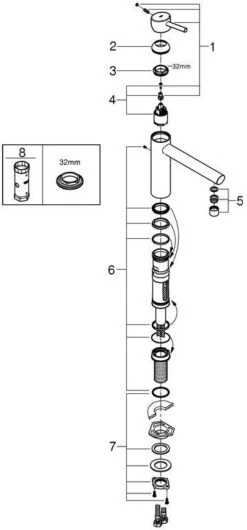 Grohe Spültischarmatur Concetto 31210001 Mittelhoher Auslauf, Vorfenstermontage, Chrom -VIEGA Verkäufe Grohe Spueltischarmatur Concetto 31210001 mittelhoher Auslauf Vorfenstermontage chrom 2