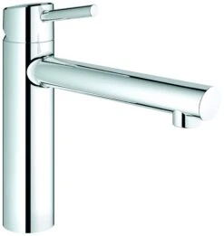 Grohe Spültischarmatur Concetto 31210001 Mittelhoher Auslauf, Vorfenstermontage, Chrom