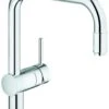 Grohe Spültischeinhebelmischer Minta Nr. 32067000 Chrom, Herausziehbarer U-Auslauf