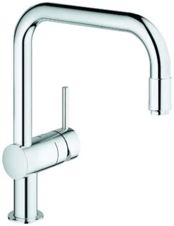 Grohe Spültischeinhebelmischer Minta Nr. 32067000 Chrom, Herausziehbarer U-Auslauf
