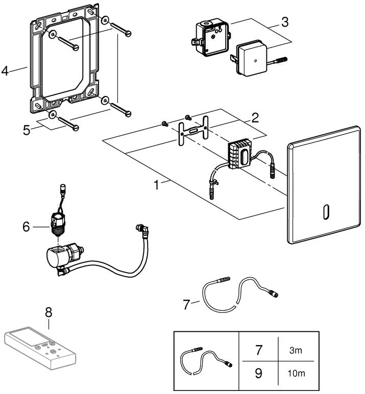 Grohe Tectron Skate Infrarot-Elektronik 38393SD1 Edelstahl, UP, Für WC-Druckspüler 3 Grohe Tectron Skate Infrarot-Elektronik 38393SD1 Edelstahl, UP, Für WC-Druckspüler – Bild 3
