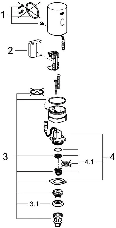 Grohe Tectron Umrüsteinheit 37427000 Chrom, Aufputz, Batteriebetrieb 3 Grohe Tectron Umrüsteinheit 37427000 Chrom, Aufputz, Batteriebetrieb – Bild 3