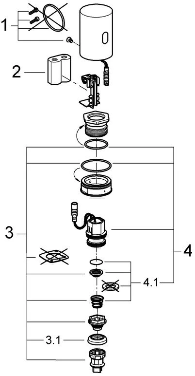 Grohe Tectron Umrüstelektronik 37428000 Chrom, Batteriebetrieb 3 Grohe Tectron Umrüstelektronik 37428000 Chrom, Batteriebetrieb – Bild 3