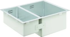 Grohe Unterbauspüle 31576SD1 59,5x45cm, 1,5 Becken, Einbau Rechts, Edelstahl -VIEGA Verkäufe Grohe Unterbauspuele 31576SD1 595x45cm 15 Becken Einbau rechts Edelstahl 2