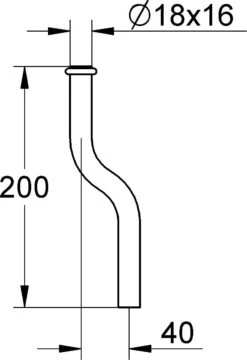 Grohe Urinalspülrohr 37039000 20 Cm, Ø 1,8 Cm, Messing, Chrom, Kröpfung 4 Cm 3 Grohe Urinalspülrohr 37039000 20 Cm, Ø 1,8 Cm, Messing, Chrom, Kröpfung 4 Cm -VIEGA Verkäufe Grohe Urinalspuelrohr 37039000 20 cm o 18 cm Messing chrom Kroepfung 4 cm 1