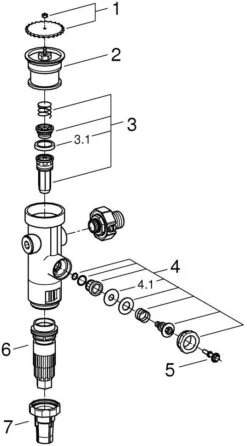 Grohe WC Druckspüler 43996000 Wandeinbau, DN 20, Austauscharmatur -VIEGA Verkäufe Grohe WC Druckspueler 43996000 Wandeinbau DN 20 Austauscharmatur 2