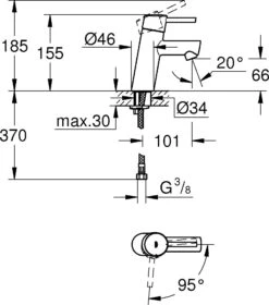 Grohe Waschtisch Armatur Concetto 2338510E SilkMove ES, Chrom, Ohne Ablaufgarnitur -VIEGA Verkäufe Grohe Waschtisch Armatur Concetto 2338510E SilkMove ES chrom ohne Ablaufgarnitur 3