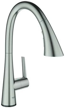 Grohe Zedra Spültischmischer 30219DC2 Supersteel, Herausziehbare Brause, Elektronisch, Batterie-Stromversorgung 1 Grohe Zedra Spültischmischer 30219DC2 Supersteel, Herausziehbare Brause, Elektronisch, Batterie-Stromversorgung