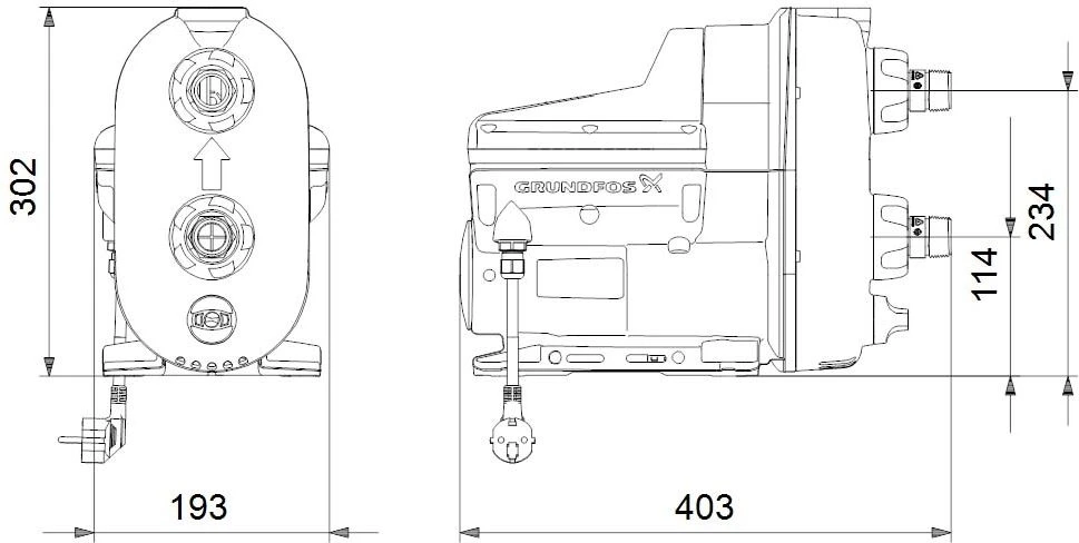 Grundfos SCALA2 3-45 A Hauswasserwerk 98562862 Gartenpumpe 2 Grundfos SCALA2 3-45 A Hauswasserwerk 98562862 Gartenpumpe – Bild 2