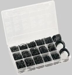 HAAS O-Ring-Sortiment 4144 Für Kludi Armatur, 845 Stück, 270x180x2mm, Gummi, Transparent