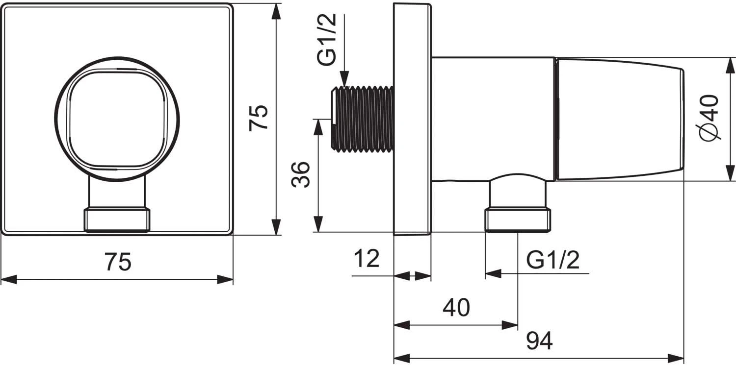 Hansa Hansaliving Wandanschlussbogen 51570162 Chrom, Eigensicher 2 Hansa Hansaliving Wandanschlussbogen 51570162 Chrom, Eigensicher – Bild 2