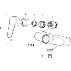 Hansa Hansapolo Spültisch-Wand-Einhebelmischer 51622193 S-Anschlüsse, Schwenkbar, Ausladung 200 Mm, Chrom -VIEGA Verkäufe Hansa Hansapolo Spueltisch Wand Einhebelmischer 51622193 S Anschluesse schwenkbar Ausladung 200 mm chrom 2