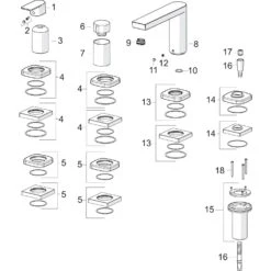 Hansa Hansastela Fertigmontageset 57302173 Chrom, Vierloch-Wannenfüll- Und Brausearmatur, Drehumsteller, Abgerundet -VIEGA Verkäufe Hansa Hansastela Fertigmontageset 57302173 chrom Vierloch Wannenfuell und Brausearmatur Drehumsteller abgerundet 2