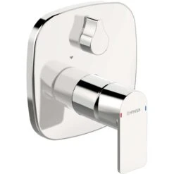 Hansa Hansastela Fertigmontageset 87849173 Chrom, Wannenfüll- Und Brausearmatur, Drehumsteller, Druckunabhängig