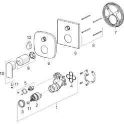 Hansa Hansastela Fertigmontageset 87849173 Chrom, Wannenfüll- Und Brausearmatur, Drehumsteller, Druckunabhängig -VIEGA Verkäufe Hansa Hansastela Fertigmontageset 87849173 chrom Wannenfuell und Brausearmatur Drehumsteller druckunabhaengig 3