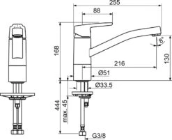 Hansa Küchenarmatur Hansapolo 51482293 Chrom, Schwenkbar, Ausladung 203 Mm -VIEGA Verkäufe Hansa Kuechenarmatur Hansapolo 51482293 chrom schwenkbar Ausladung 203 mm 2