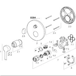 Hansa Wannenarmatur Hansaronda 83843573 Hansabluebox, Runde Rosette, Chrom -VIEGA Verkäufe Hansa Wannenarmatur Hansaronda 83843573 Hansabluebox runde Rosette chrom 2
