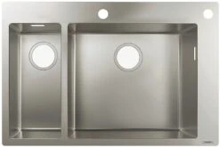 Hansgrohe S712-F655 Einbauspüle 43310800 Edelstahl, 180x450mm, 1 Haupt- Und Zusatzbecken