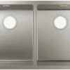 Hansgrohe S719-U765 Unterbauspüle 43430800 Edelstahl, 370x370mm, 2 Hauptbecken