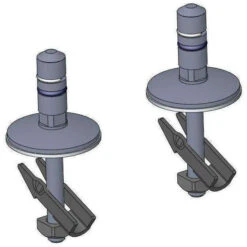 Haro BVO-Klappdübel Scharnier 407559 C0102G, Edelstahl, Drehpunkthöhe 24 Mm, SoftClose Classic