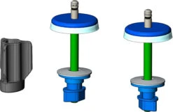 Haro Scharnier SoftClose Flat 410169 Scharniere Edelstahl, FastFixmutter, Drehpunkthöhe 21mm