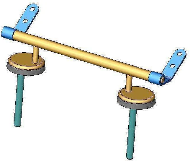 Haro Spezialscharnier 405058 S2502, Edelstahl, Drehpunkthöhe 33mm 1 Haro Spezialscharnier 405058 S2502, Edelstahl, Drehpunkthöhe 33mm