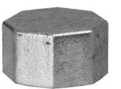 Hermann Schmidt Temperguss 300 Kappe 13300050 DN 50, 2", Kantig, Verzinkt