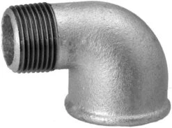 Hermann Schmidt Temperguss 92 Winkel 13092025 DN 25, 1", 90°, IG/AG, Verzinkt