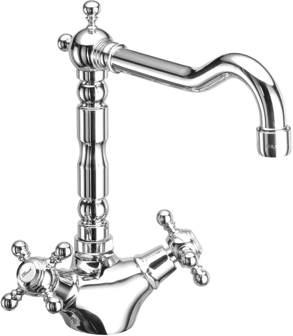 Herzbach Anais Classic Spültisch-Zweigriffarmatur 32.471000.2.03 Gold, Schwenkbarer Auslauf 1 Herzbach Anais Classic Spültisch-Zweigriffarmatur 32.471000.2.03 Gold, Schwenkbarer Auslauf