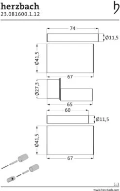 Herzbach Deep Black Unterputz-Verlängerung 23.081600.1.12 Schwarz Matt, 30mm, Nicht Kürzbar -VIEGA Verkäufe Herzbach Deep Black Unterputz Verlaengerung 23.081600.1.12 schwarz matt 30mm nicht kuerzbar 1
