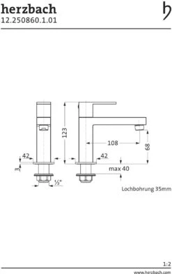 Herzbach NeoCastell Standventil 12.250860.1.01 Für Kaltwasser, Ohne Ablaufgarnitur, Chrom -VIEGA Verkäufe Herzbach NeoCastell Standventil 12.250860.1.01 fuer Kaltwasser ohne Ablaufgarnitur chrom 2