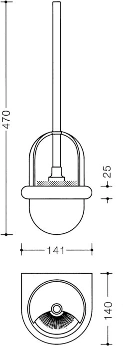 Hewi 477 Toilettenbürstengarnitur 477.20.10098 Signalweiß, Wandmontage -VIEGA Verkäufe Hewi 477 Toilettenbuerstengarnitur 477.20.10098 signalweiss Wandmontage 2