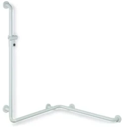 Hewi 801 Duschhandlauf 801.35.21S55 Sonderlänge, Aquablau, Mit Brausehalterstange