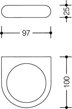 Hewi 801 Halter 801.00.10033 Rubinrot, Ringförmig -VIEGA Verkäufe Hewi 801 Halter 801.00.10033 rubinrot ringfoermig 2