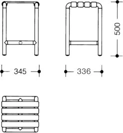 Hewi 801 Hocker 801.51.30098 Signalweiß -VIEGA Verkäufe Hewi 801 Hocker 801.51.30098 signalweiss 2