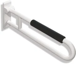 Hewi 801 Stützklappgriff 801.50.21192 700 Mm, Anthrazitgrau, Mit Armpolster Schwarz