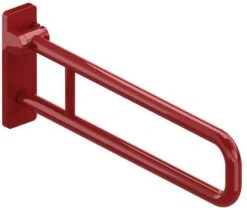 Hewi 801 Stützklappgriff 801.50.21633 700 Mm, Rubinrot, Fest, Aluminiumkern