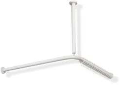 Hewi 801 Vorhangstange 801.34.146195 900 X 900 Mm, 18 Vorhangringe, Felsgrau