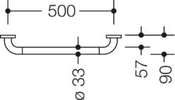 Hewi 801 Wannengriff 801.36.12698 Signalweiß, 500mm, Mit Aluminiumkern -VIEGA Verkäufe Hewi 801 Wannengriff 801.36.12698 signalweiss 500mm mit Aluminiumkern 2