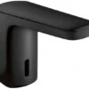 Hewi Sensoric Infrarot-Waschtisch-Armatur AQ1.12S21060DC Kubisch, Tiefschwarz Matt, Netzbetrieb 230 V