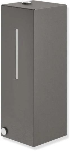 Hewi System 900 Desinfektionsmittelspender 900.06.00860SC Edelstahl Pulverbeschichtet Dunkelgrau Perlglimmer Tiefmatt