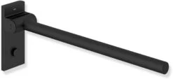 Hewi System 900 Mobiler Stützklappgriff 900.50.40060DC Ausladung 600 Mm, Edelstahl Pulverbeschichtet Schwarz Tiefmatt