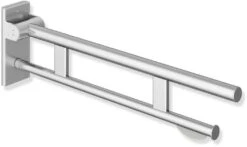 Hewi System 900 Stützklappgriff 900.50.108XA Ausladung 850 Mm, Edelstahl Matt Geschliffen, WC-Papierhalter