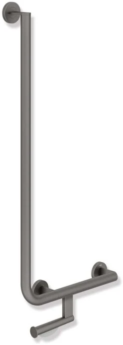 Hewi System 900 Winkelgriff 900.22.11160SC 900 X 400 Mm, Edelstahl Pulverbeschichtet Dunkelgrau Perlglimmer Tiefmatt, Rechts