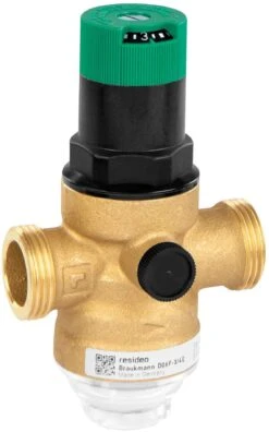 Honeywell Druckminderer D06F1E Mit Einstellanzeige, Messing E, 1"